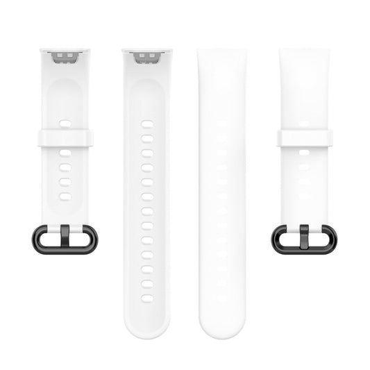 For Xiaomi Redmi Watch 2 Solid Color Silicone Strap Watch Band(White) by buy2fix