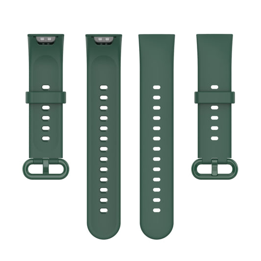 For Xiaomi Redmi Watch 2 Solid Color Silicone Strap Watch Band(Pine Needle Green) by buy2fix