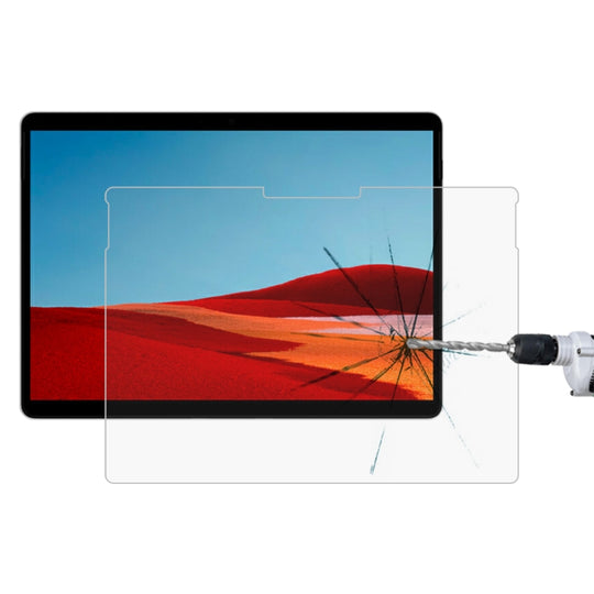For Microsoft Surface Pro X 9H 0.3mm Explosion-proof Tempered Glass Film