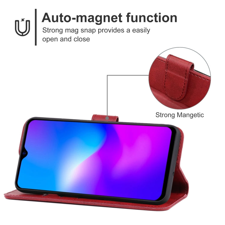 Leather Phone Case For Blackview A60 Pro(Red) - More Brand by buy2fix | Online Shopping UK | buy2fix