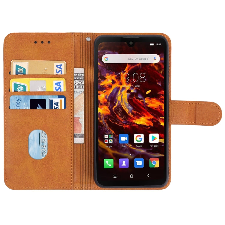 Leather Phone Case For Blackview BV6900(Brown) - More Brand by buy2fix | Online Shopping UK | buy2fix