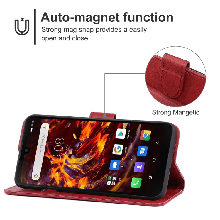 Leather Phone Case For Blackview BV6900(Red) - More Brand by buy2fix | Online Shopping UK | buy2fix