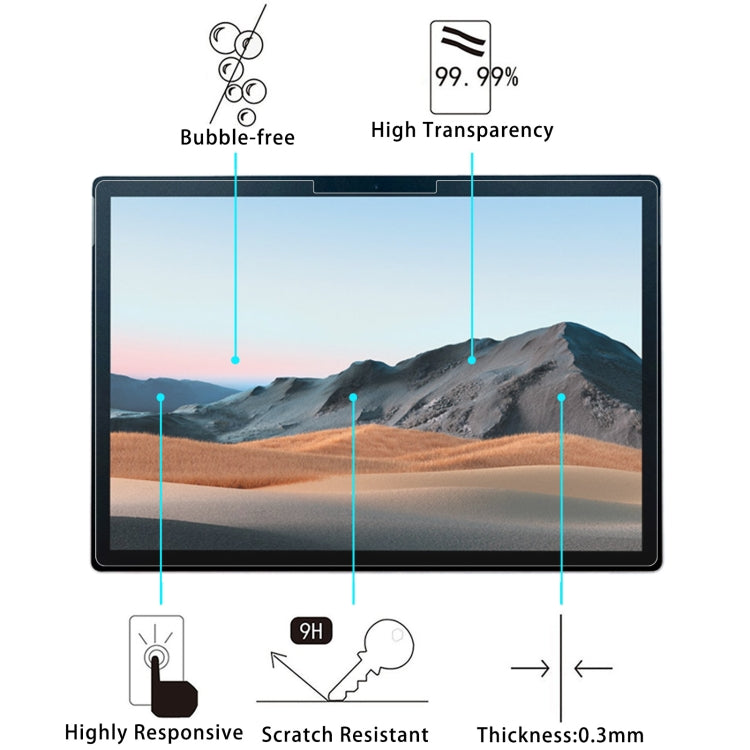 9H 2.5D Explosion-proof Tempered Tablet Glass Film For MicroSoft Surface Book 3 13.5 inch - Others by buy2fix | Online Shopping UK | buy2fix