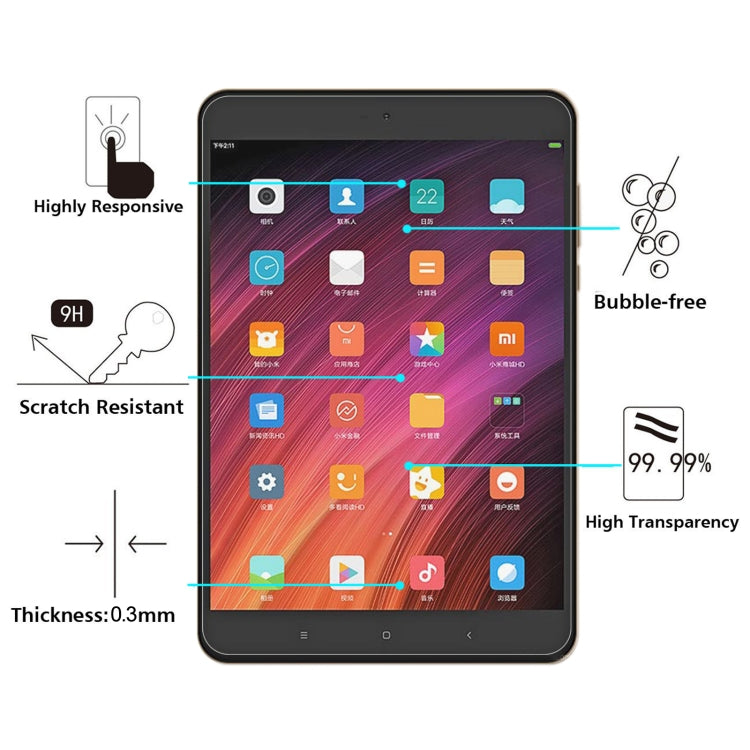 9H 2.5D Explosion-proof Tempered Tablet Glass Film For Xiaomi Mi Pad 3 - Others by buy2fix | Online Shopping UK | buy2fix