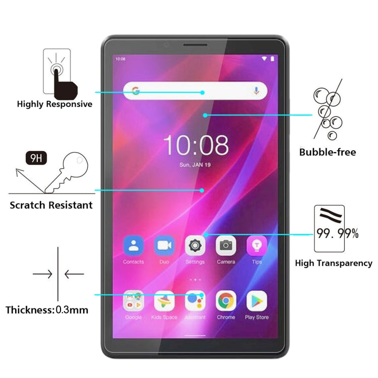 2 PCS 9H 2.5D Explosion-proof Tempered Tablet Glass Film For Lenovo Tab M7 3rd Gen - Others by buy2fix | Online Shopping UK | buy2fix