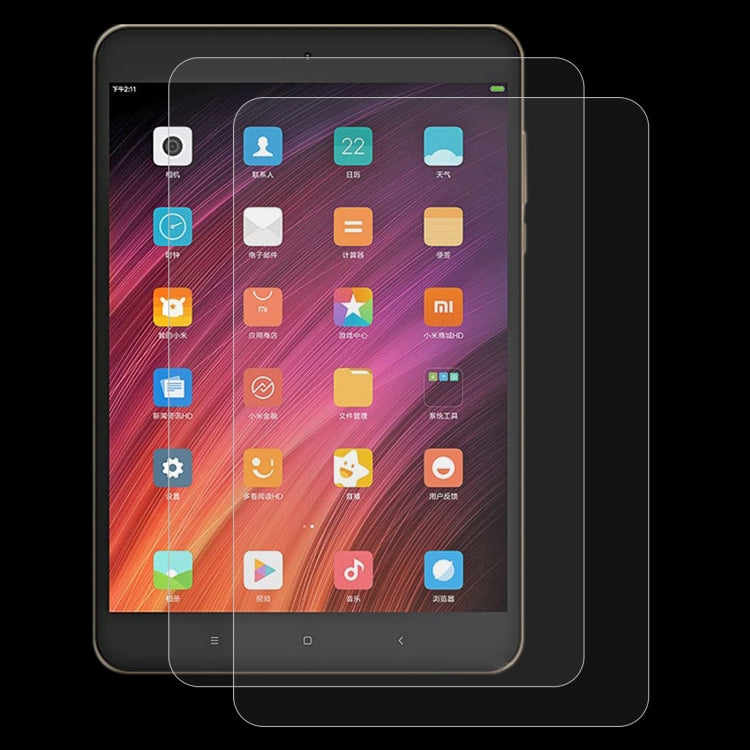 2 PCS 9H 2.5D Explosion-proof Tempered Tablet Glass Film For Xiaomi Mi Pad 3 - Others by buy2fix | Online Shopping UK | buy2fix