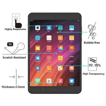2 PCS 9H 2.5D Explosion-proof Tempered Tablet Glass Film For Xiaomi Mi Pad 3 - Others by buy2fix | Online Shopping UK | buy2fix