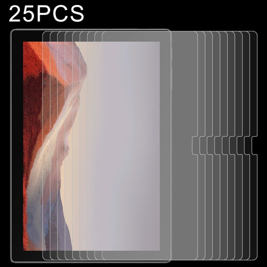 25 PCS/Pack 9H 2.5D Explosion-proof Tempered Tablet Glass Film For MicroSoft Surface Pro 7+