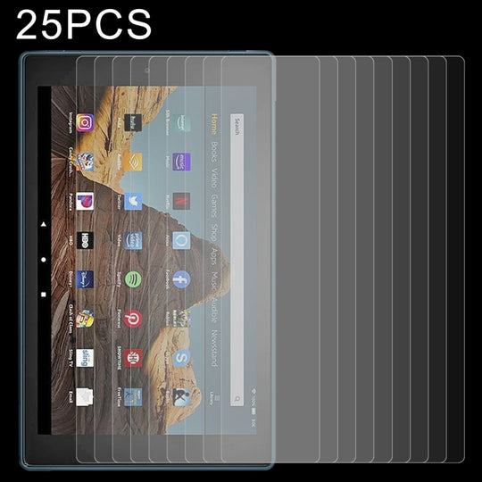 25 PCS/Pack 9H 2.5D Explosion-proof Tempered Tablet Glass Film For Amazon Kindle Fire HD 10 2019