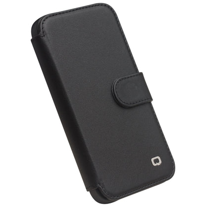 For iPhone 13 Pro Max QIALINO Magnetic Buckle Phone Leather Case with Card Slot (Black) - iPhone 13 Pro Max Cases by QIALINO | Online Shopping UK | buy2fix