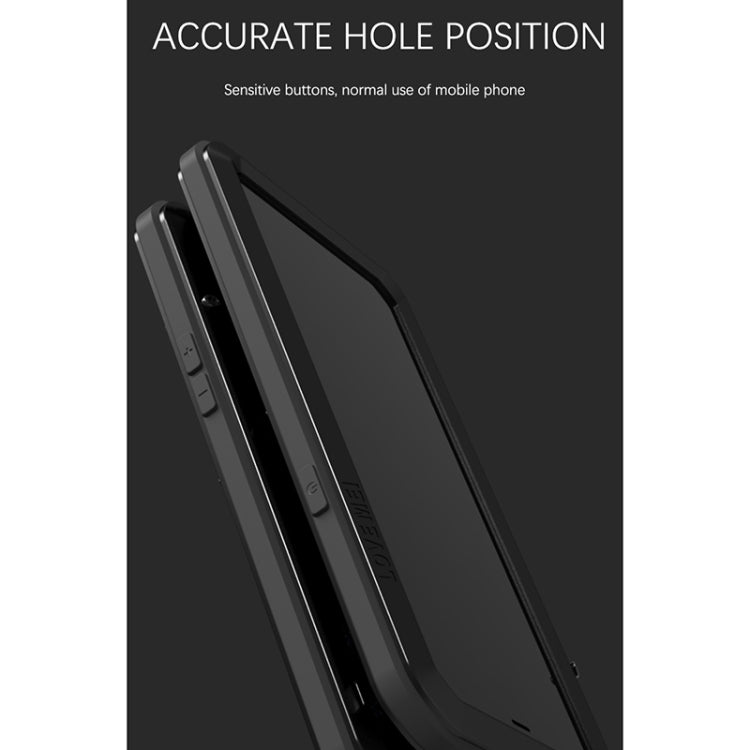 For iPhone 13 mini LOVE MEI Metal Shockproof Life Waterproof Dustproof Protective Phone Case (Red) by LOVE MEI