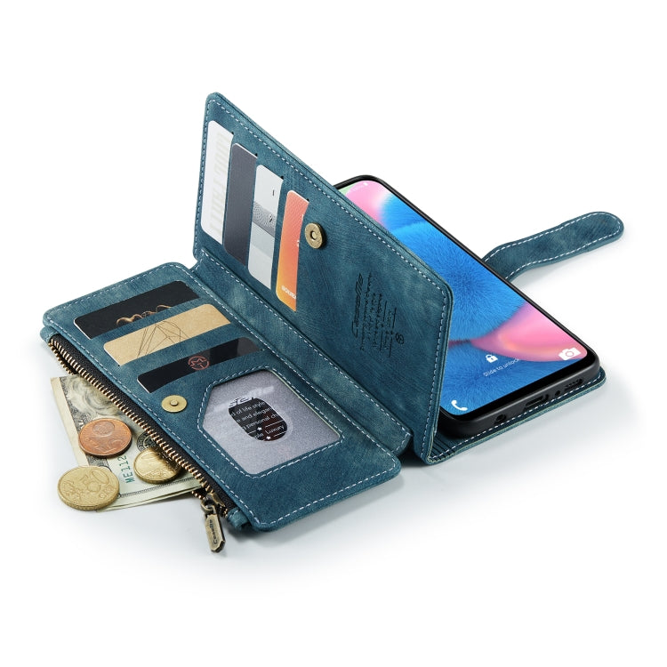 For Samsung Galaxy A30s / A50s / A50 CaseMe-C30 Multifunctional Horizontal Flip PU + TPU Phone Case(Blue) - Galaxy Phone Cases by CaseMe | Online Shopping UK | buy2fix