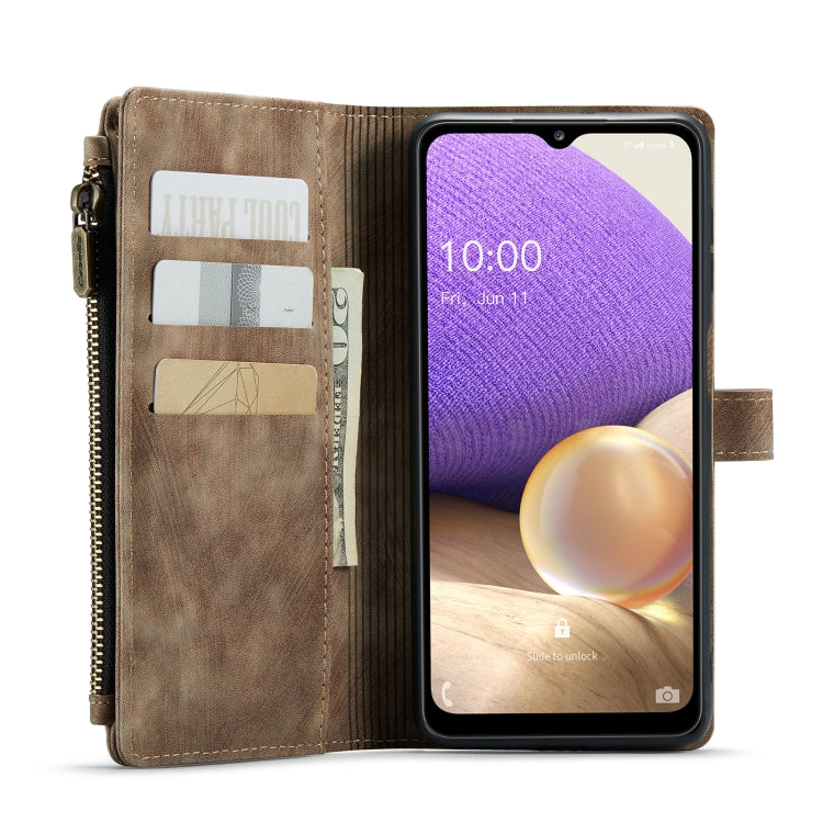 For Samsung Galaxy A32 5G CaseMe-C30 Multifunctional Horizontal Flip PU + TPU Phone Case(Brown) - Galaxy Phone Cases by CaseMe | Online Shopping UK | buy2fix