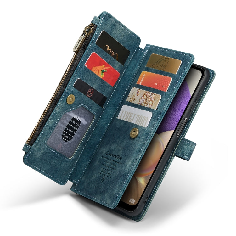 For Samsung Galaxy A32 5G CaseMe-C30 Multifunctional Horizontal Flip PU + TPU Phone Case(Blue) - Galaxy Phone Cases by CaseMe | Online Shopping UK | buy2fix