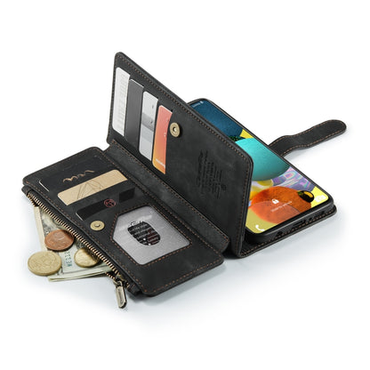 For Samsung Galaxy A51 4G CaseMe-C30 Multifunctional Horizontal Flip PU + TPU Phone Case(Black) - Galaxy Phone Cases by CaseMe | Online Shopping UK | buy2fix