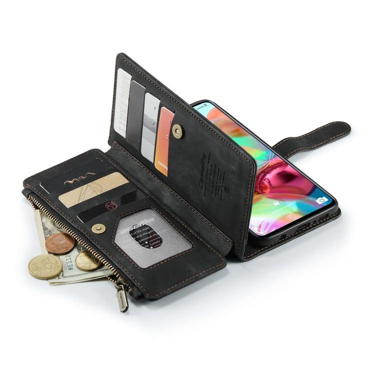 For Samsung Galaxy A71 4G CaseMe-C30 Multifunctional Horizontal Flip PU + TPU Phone Case(Black) - Galaxy Phone Cases by CaseMe | Online Shopping UK | buy2fix