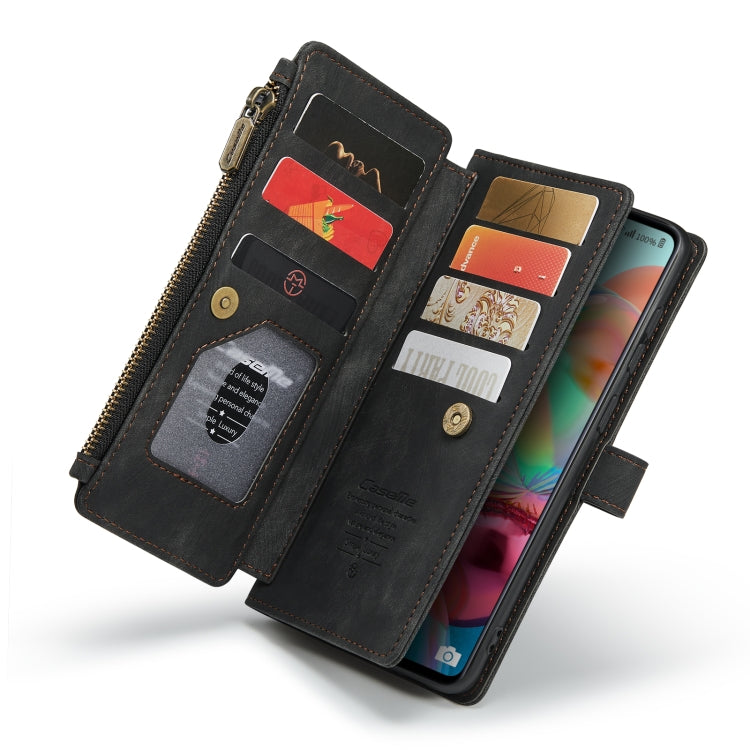 For Samsung Galaxy A71 4G CaseMe-C30 Multifunctional Horizontal Flip PU + TPU Phone Case(Black) - Galaxy Phone Cases by CaseMe | Online Shopping UK | buy2fix