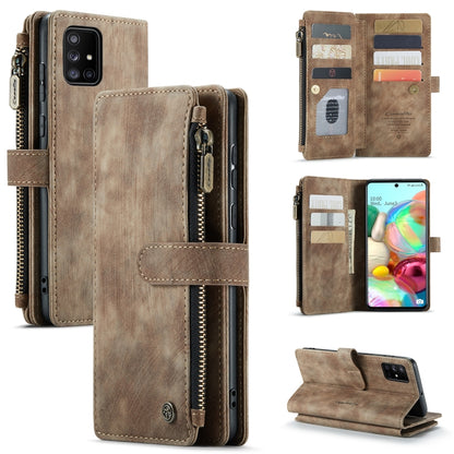 For Samsung Galaxy A71 4G CaseMe-C30 Multifunctional Horizontal Flip PU + TPU Phone Case(Brown) - Galaxy Phone Cases by CaseMe | Online Shopping UK | buy2fix