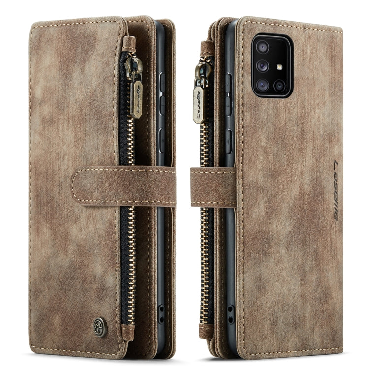 For Samsung Galaxy A71 4G CaseMe-C30 Multifunctional Horizontal Flip PU + TPU Phone Case(Brown) - Galaxy Phone Cases by CaseMe | Online Shopping UK | buy2fix