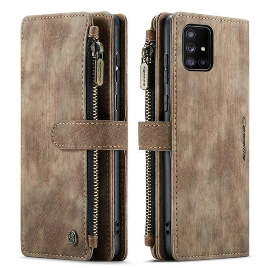 For Samsung Galaxy A71 4G CaseMe-C30 Multifunctional Horizontal Flip PU + TPU Phone Case(Brown) - Galaxy Phone Cases by CaseMe | Online Shopping UK | buy2fix