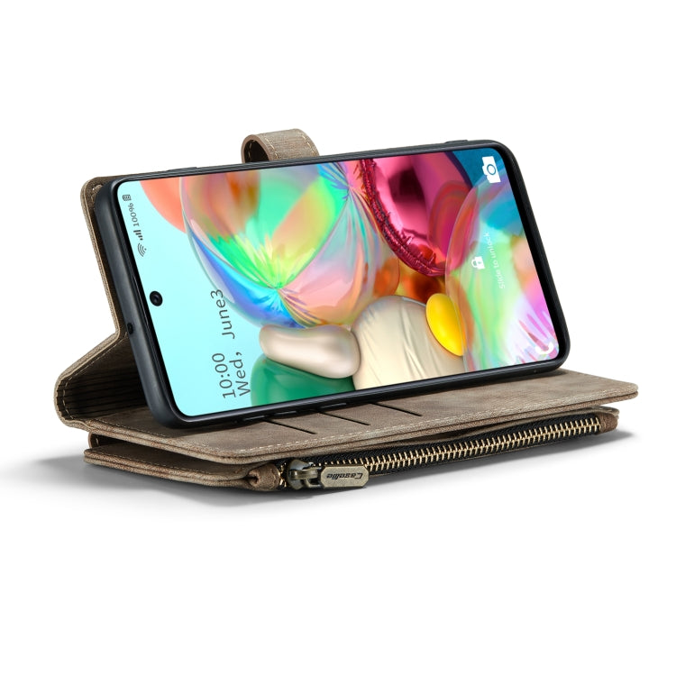 For Samsung Galaxy A71 4G CaseMe-C30 Multifunctional Horizontal Flip PU + TPU Phone Case(Brown) - Galaxy Phone Cases by CaseMe | Online Shopping UK | buy2fix