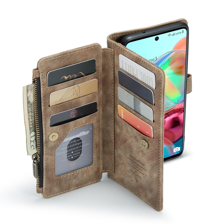 For Samsung Galaxy A71 4G CaseMe-C30 Multifunctional Horizontal Flip PU + TPU Phone Case(Brown) - Galaxy Phone Cases by CaseMe | Online Shopping UK | buy2fix
