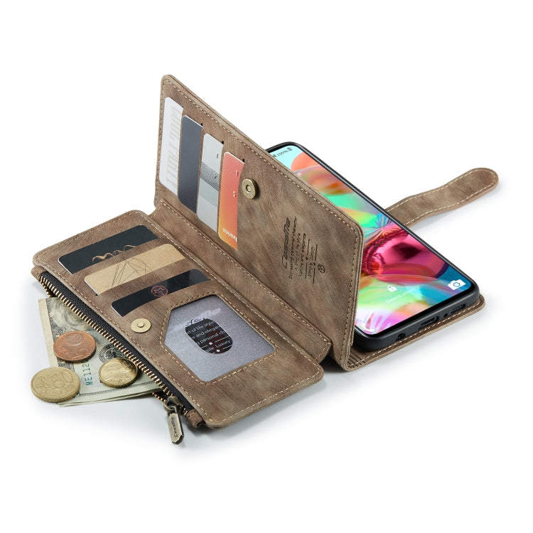 For Samsung Galaxy A71 4G CaseMe-C30 Multifunctional Horizontal Flip PU + TPU Phone Case(Brown) - Galaxy Phone Cases by CaseMe | Online Shopping UK | buy2fix