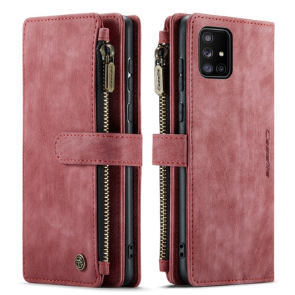 For Samsung Galaxy A71 4G CaseMe-C30 Multifunctional Horizontal Flip PU + TPU Phone Case(Red) - Galaxy Phone Cases by CaseMe | Online Shopping UK | buy2fix