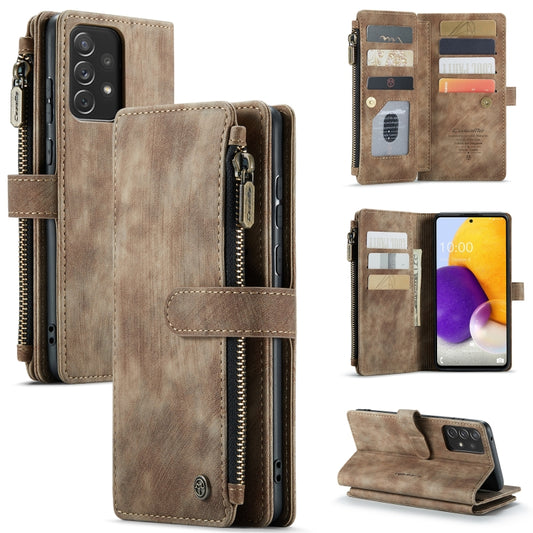 For Samsung Galaxy A72 CaseMe-C30 Multifunctional Horizontal Flip PU + TPU Phone Case(Brown) - Galaxy Phone Cases by CaseMe | Online Shopping UK | buy2fix