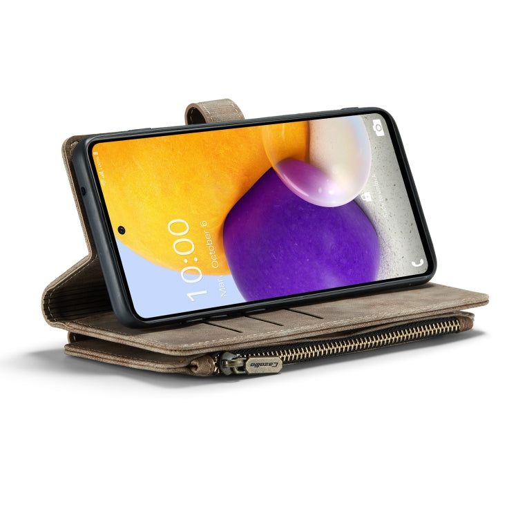 For Samsung Galaxy A72 CaseMe-C30 Multifunctional Horizontal Flip PU + TPU Phone Case(Brown) - Galaxy Phone Cases by CaseMe | Online Shopping UK | buy2fix