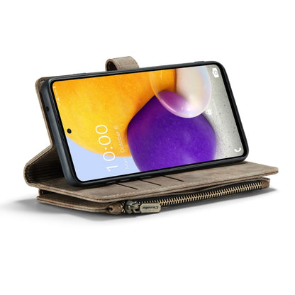 For Samsung Galaxy A72 CaseMe-C30 Multifunctional Horizontal Flip PU + TPU Phone Case(Brown) - Galaxy Phone Cases by CaseMe | Online Shopping UK | buy2fix
