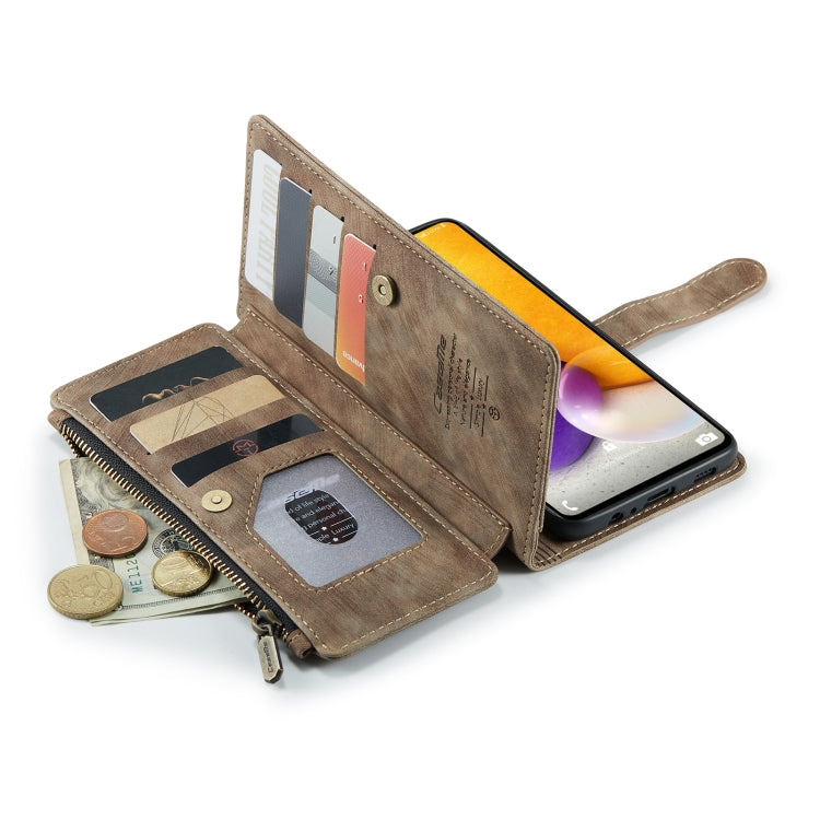 For Samsung Galaxy A72 CaseMe-C30 Multifunctional Horizontal Flip PU + TPU Phone Case(Brown) - Galaxy Phone Cases by CaseMe | Online Shopping UK | buy2fix