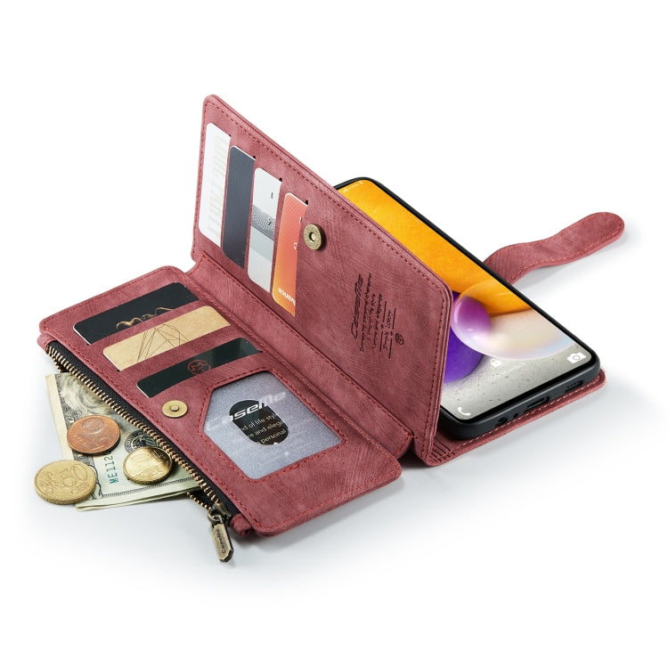 For Samsung Galaxy A72 CaseMe-C30 Multifunctional Horizontal Flip PU + TPU Phone Case(Red) - Galaxy Phone Cases by CaseMe | Online Shopping UK | buy2fix