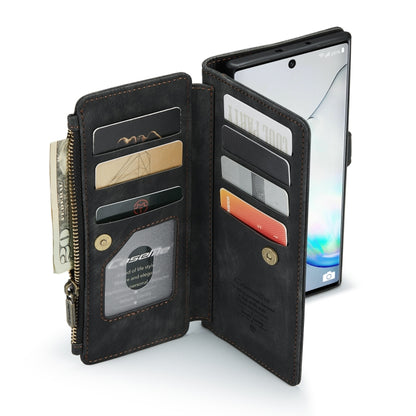 For Samsung Galaxy Note10 CaseMe-C30 Multifunctional Horizontal Flip PU + TPU Phone Case(Black) - Galaxy Phone Cases by CaseMe | Online Shopping UK | buy2fix
