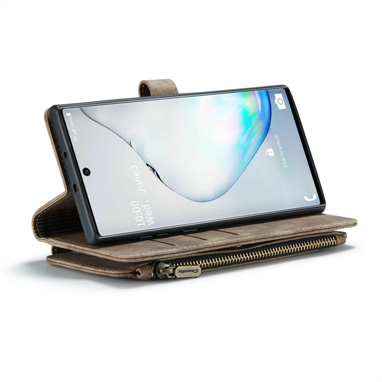 For Samsung Galaxy Note10 CaseMe-C30 Multifunctional Horizontal Flip PU + TPU Phone Case(Brown) - Galaxy Phone Cases by CaseMe | Online Shopping UK | buy2fix