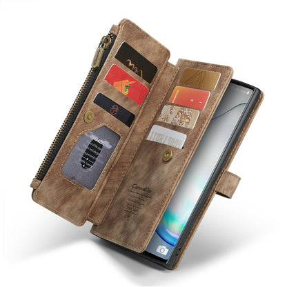 For Samsung Galaxy Note10 CaseMe-C30 Multifunctional Horizontal Flip PU + TPU Phone Case(Brown) - Galaxy Phone Cases by CaseMe | Online Shopping UK | buy2fix