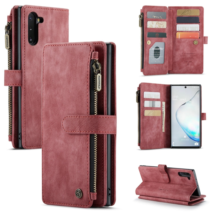 For Samsung Galaxy Note10 CaseMe-C30 Multifunctional Horizontal Flip PU + TPU Phone Case(Red) - Galaxy Phone Cases by CaseMe | Online Shopping UK | buy2fix