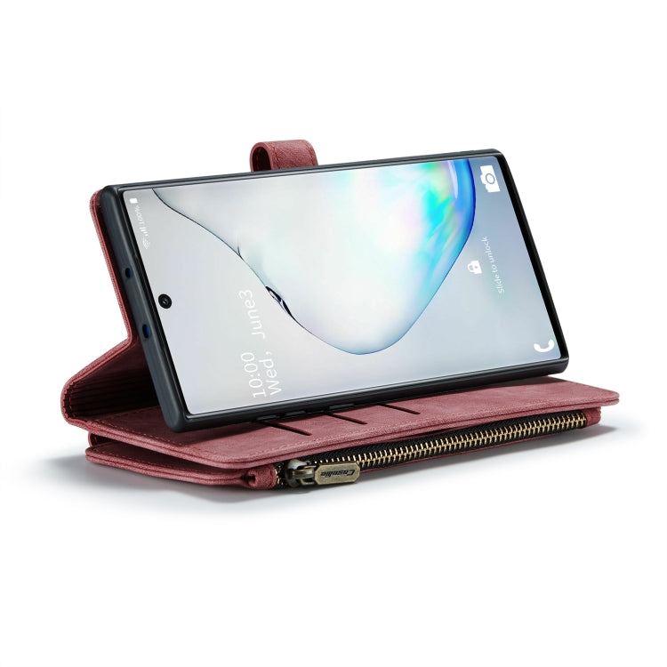 For Samsung Galaxy Note10 CaseMe-C30 Multifunctional Horizontal Flip PU + TPU Phone Case(Red) - Galaxy Phone Cases by CaseMe | Online Shopping UK | buy2fix