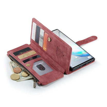 For Samsung Galaxy Note10 CaseMe-C30 Multifunctional Horizontal Flip PU + TPU Phone Case(Red) - Galaxy Phone Cases by CaseMe | Online Shopping UK | buy2fix