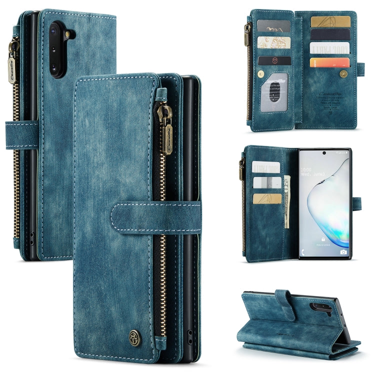 For Samsung Galaxy Note10 CaseMe-C30 Multifunctional Horizontal Flip PU + TPU Phone Case(Blue) - Galaxy Phone Cases by CaseMe | Online Shopping UK | buy2fix