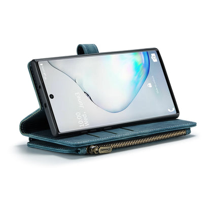 For Samsung Galaxy Note10 CaseMe-C30 Multifunctional Horizontal Flip PU + TPU Phone Case(Blue) - Galaxy Phone Cases by CaseMe | Online Shopping UK | buy2fix