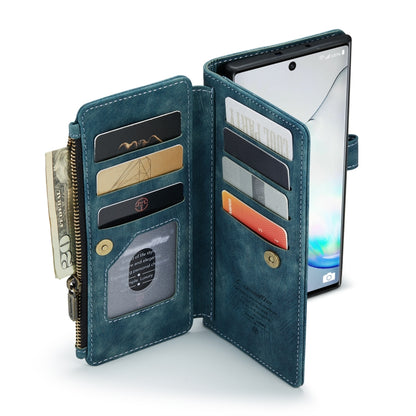 For Samsung Galaxy Note10 CaseMe-C30 Multifunctional Horizontal Flip PU + TPU Phone Case(Blue) - Galaxy Phone Cases by CaseMe | Online Shopping UK | buy2fix