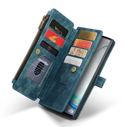 For Samsung Galaxy Note10 CaseMe-C30 Multifunctional Horizontal Flip PU + TPU Phone Case(Blue) - Galaxy Phone Cases by CaseMe | Online Shopping UK | buy2fix