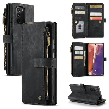 For Samsung Galaxy Note20 CaseMe-C30 Multifunctional Horizontal Flip PU + TPU Phone Case(Black) - Galaxy Note20 Cases by CaseMe | Online Shopping UK | buy2fix