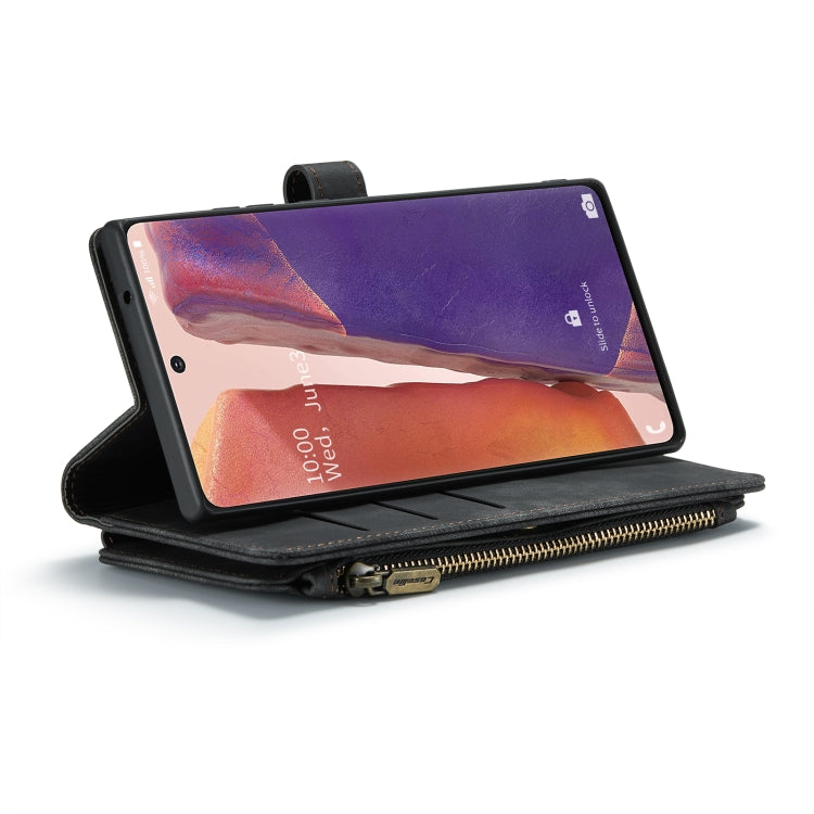 For Samsung Galaxy Note20 CaseMe-C30 Multifunctional Horizontal Flip PU + TPU Phone Case(Black) - Galaxy Note20 Cases by CaseMe | Online Shopping UK | buy2fix