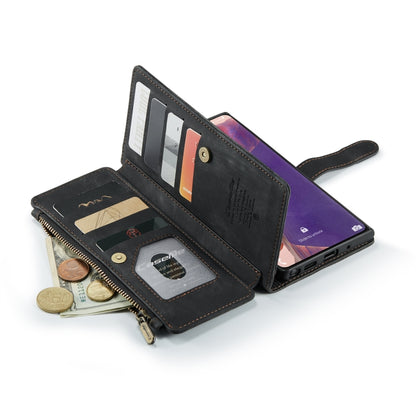 For Samsung Galaxy Note20 CaseMe-C30 Multifunctional Horizontal Flip PU + TPU Phone Case(Black) - Galaxy Note20 Cases by CaseMe | Online Shopping UK | buy2fix