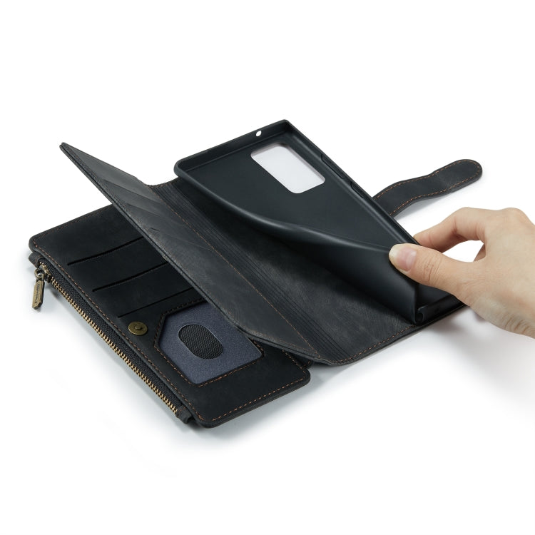 For Samsung Galaxy Note20 CaseMe-C30 Multifunctional Horizontal Flip PU + TPU Phone Case(Black) - Galaxy Note20 Cases by CaseMe | Online Shopping UK | buy2fix