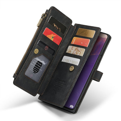 For Samsung Galaxy Note20 CaseMe-C30 Multifunctional Horizontal Flip PU + TPU Phone Case(Black) - Galaxy Note20 Cases by CaseMe | Online Shopping UK | buy2fix