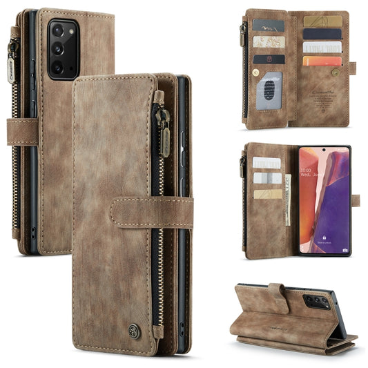 For Samsung Galaxy Note20 CaseMe-C30 Multifunctional Horizontal Flip PU + TPU Phone Case(Brown) - Galaxy Note20 Cases by CaseMe | Online Shopping UK | buy2fix