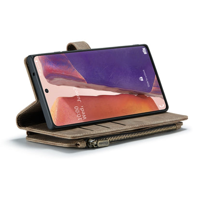 For Samsung Galaxy Note20 CaseMe-C30 Multifunctional Horizontal Flip PU + TPU Phone Case(Brown) - Galaxy Note20 Cases by CaseMe | Online Shopping UK | buy2fix
